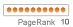 Page rank button Orange 10 sample