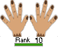 Pagerank Button Hand Symbol