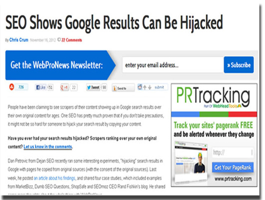 Web page hijacking| Page hijacking a form of cloaking| Seo Company