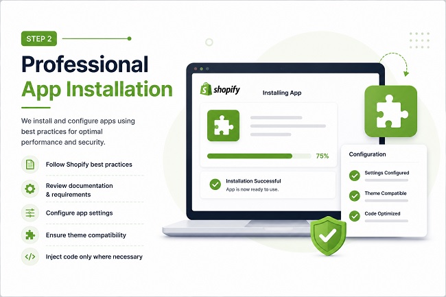 Professional Shopify App Installation