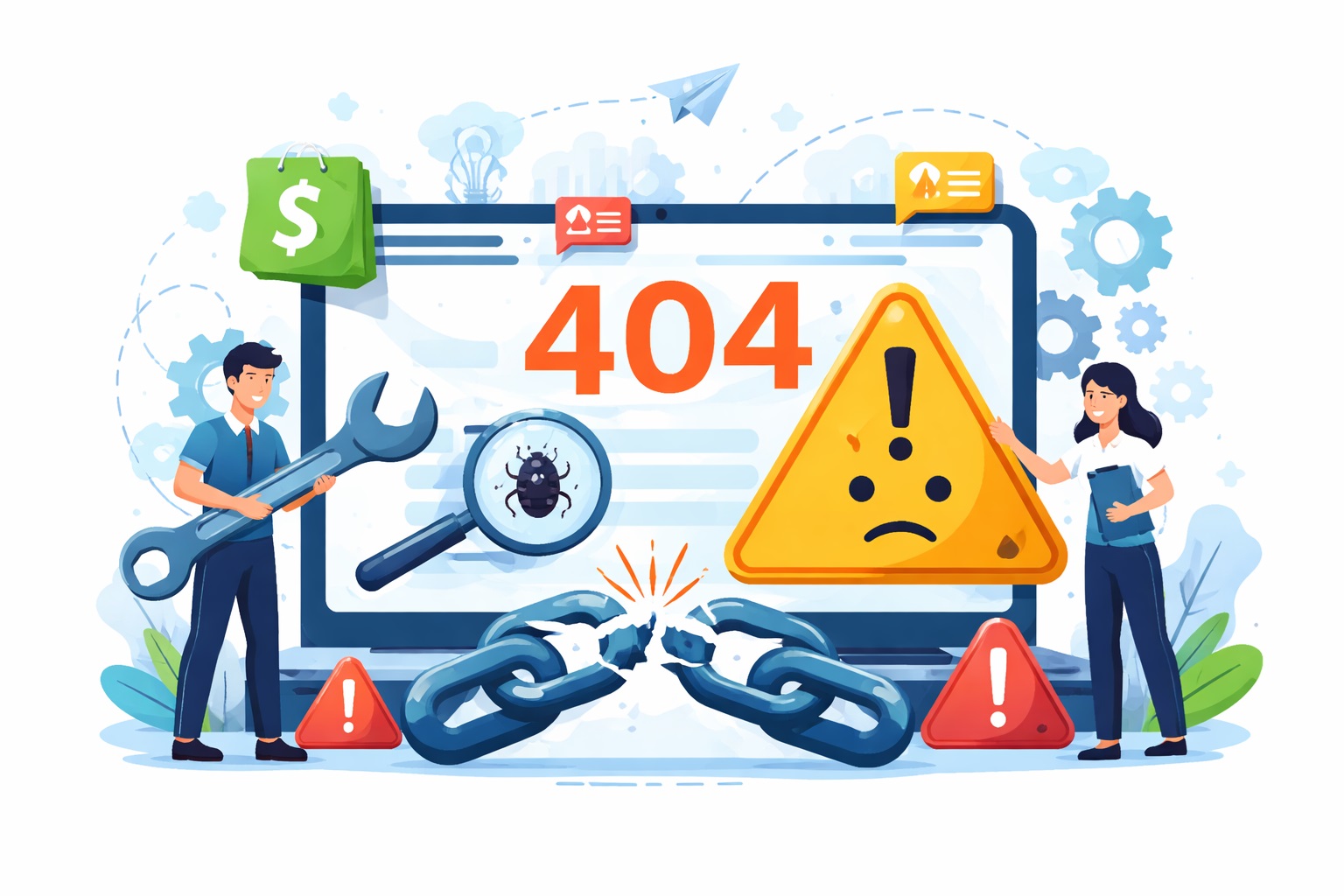 broken link and 404 error fixing service