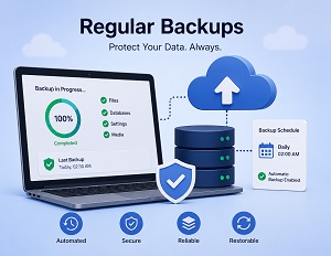 Lack of Regular Backups