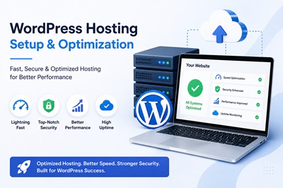 WordPress Hosting Setup Illustration