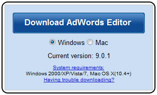 AdWords Editor Version 9.0 