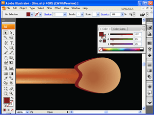 Match-stick-flaming-fill-color