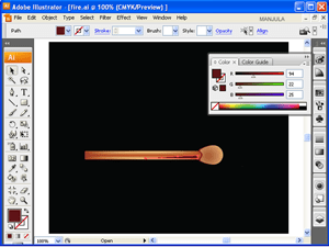 Match-stick-flaming-pen-tool