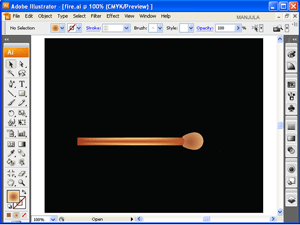 Match-stick-flaming-radial-gradient