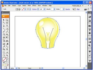 bulb-vector-tungsten-path
