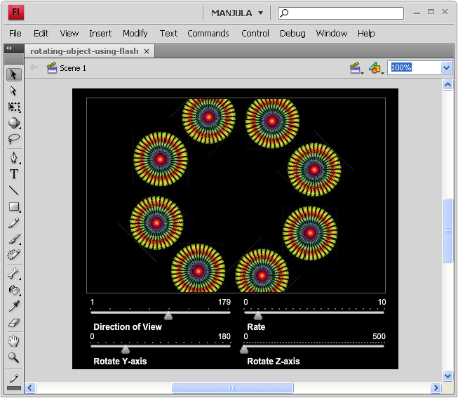 rotating-object-using-flash rotating-object-using-flash